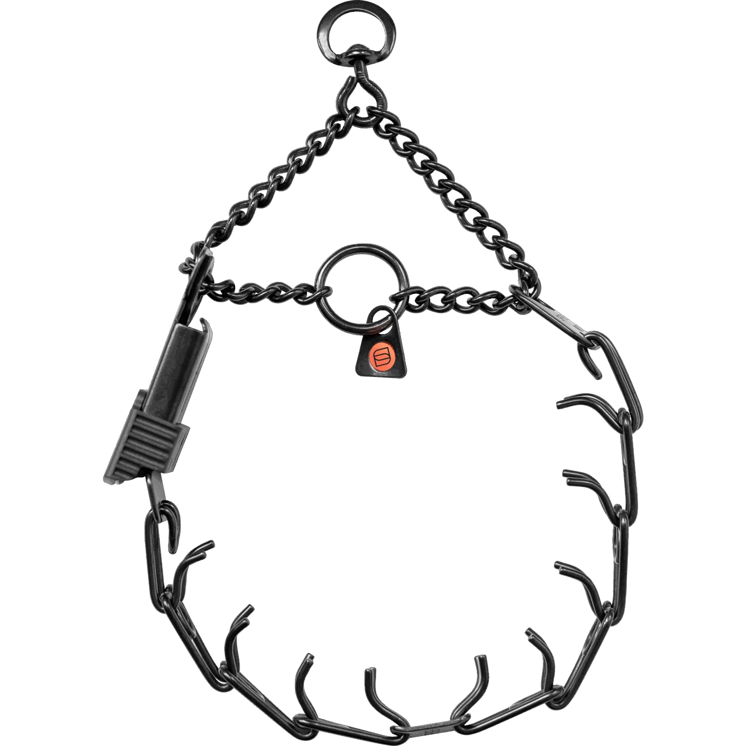 Herm Sprenger Prong Dog Collar With Quick Release Side Clicklock Made Of Stainless Steel In Germany 3.2Mm Prongs For Large Dogs 