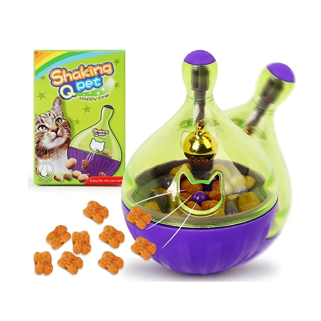 Rvpaws Treat Ball Interactive Tumbler Design Food Dispensing Tumbler Toy For Dog, Cat Pet