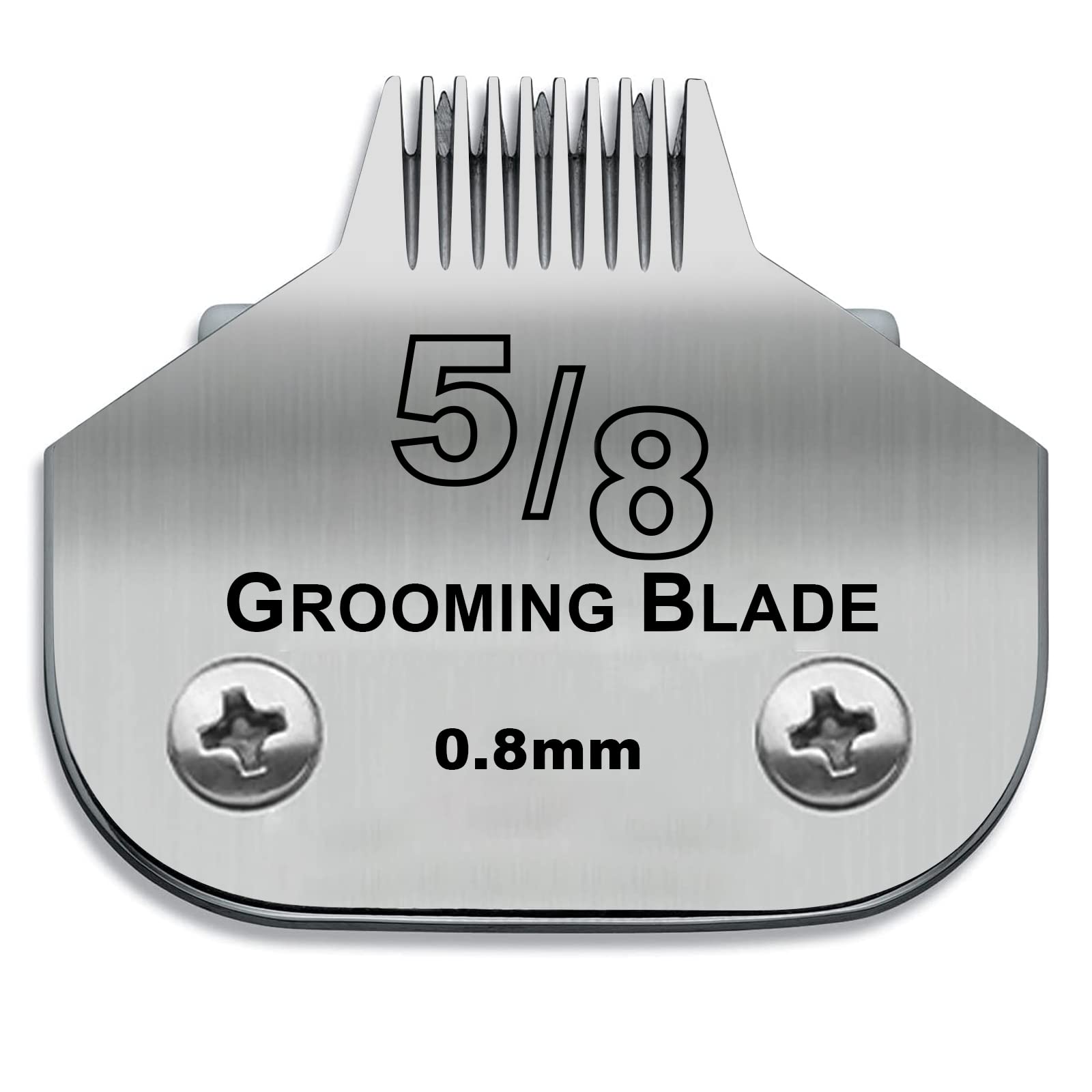 Dodaer Detachable Pet Dog Grooming Stainless Steel Blades,Compatible With Andis Size-5/8 Cut Length 1/32-Inch(0.8Mm),Compatible 