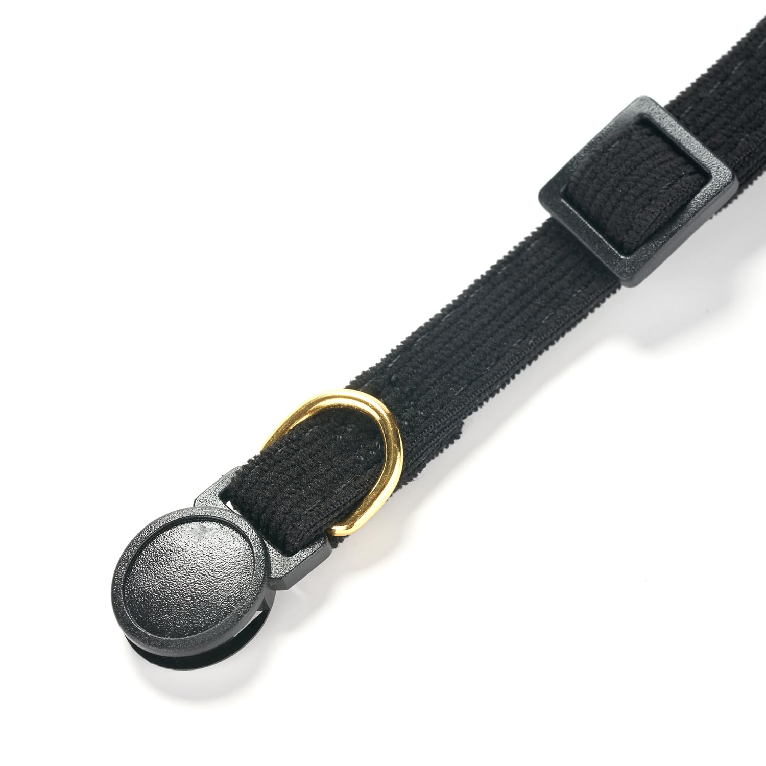 Petiry Soft Corduroy Cat Collar, Plaid Pattern, With Bell And Bowtie, Safety Breakaway Clasp, Adjustable For Kitten And Cats Bla