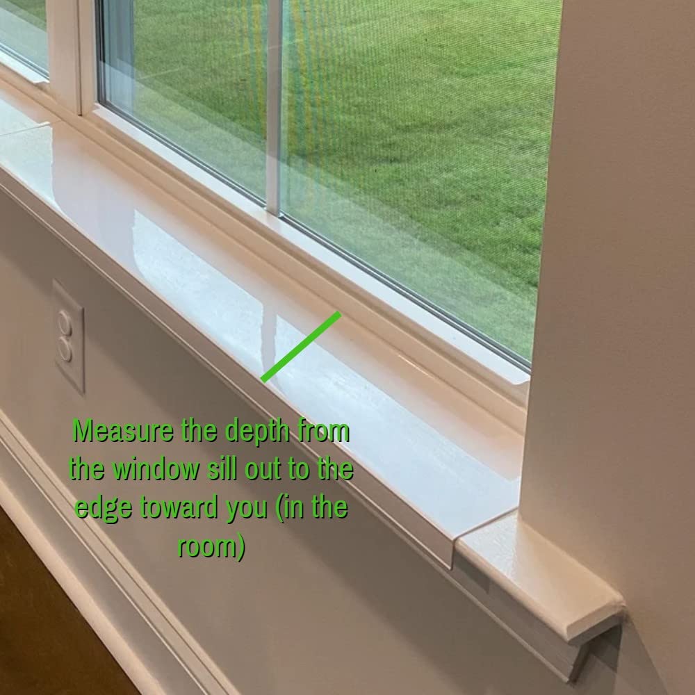 29.5 Inch Longx4.25 Inch Deep Transparent (Clear) Window Sill Guard Protector For Dog & Cat Claws, Biting, Scratching, Chewing,