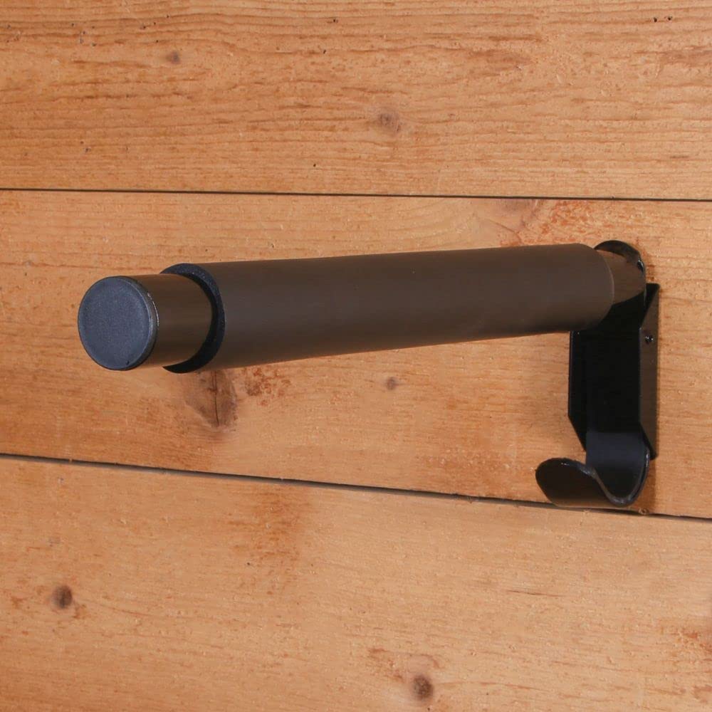 Easy-Up Fold Down Padded English Saddle Bar | Simplify Your Horse Stable Setup | No Tilt Saddle Security | Built-In Bridle Hook