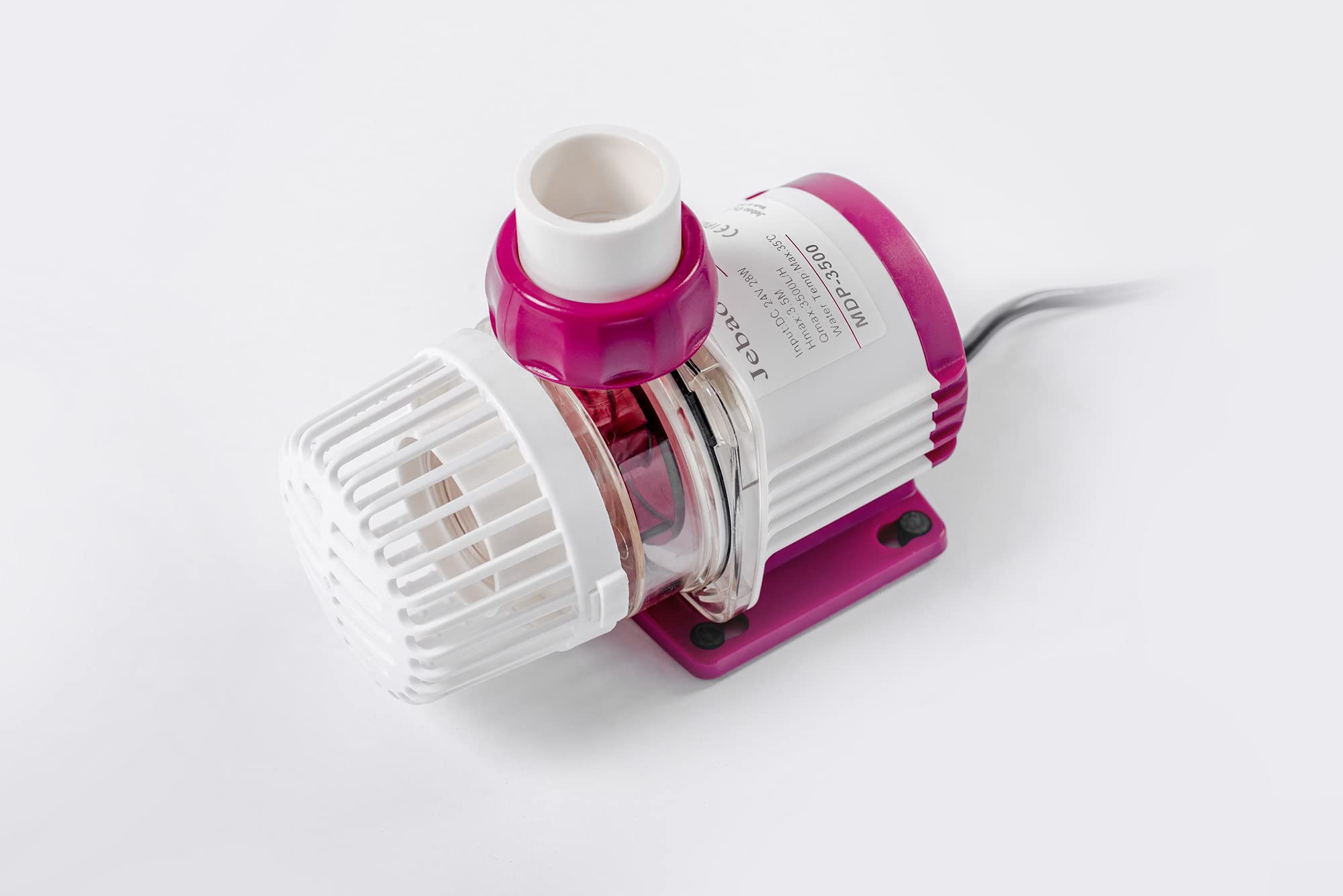 Jebao MDP Smart DC Pump - LCD Display Controller for Saltwater Tank, MDP-3500, White and Purple, Ceramic Material