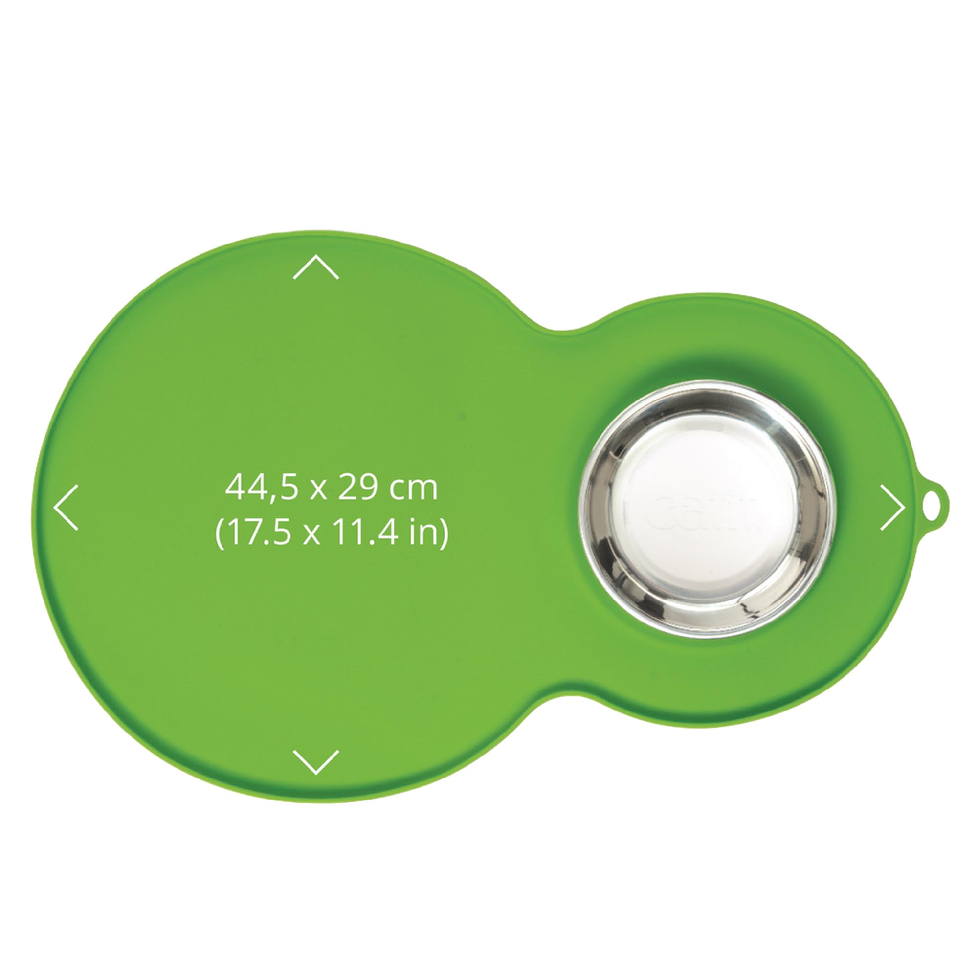 Catit Peanut Shape Cat Placemat, Green, 17.5    x 11.4   