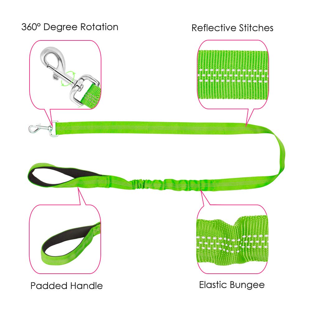 Slowton No Pull Small Dog Harness And Leash Set, Puppy Soft Vest Harness Neck & Chest Adjustable, Reflective Lightweight Harness & Anti-Twist Pet Lead Combo For Small Medium Dogs (G- Front Clip,S)