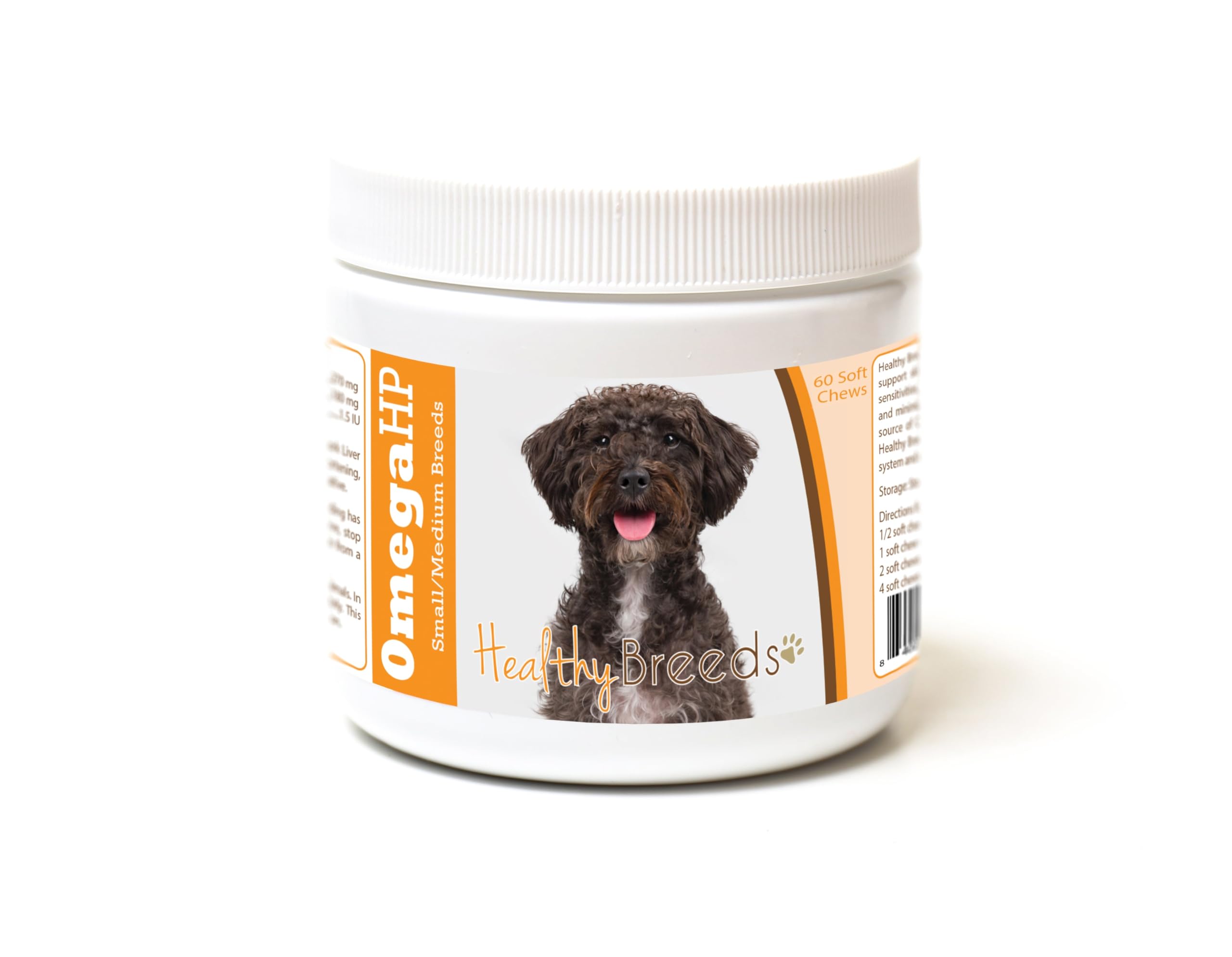 Healthy Breeds Schnoodle Omega HP Fatty Acid Skin and Coat Support Soft Chews 60 Count