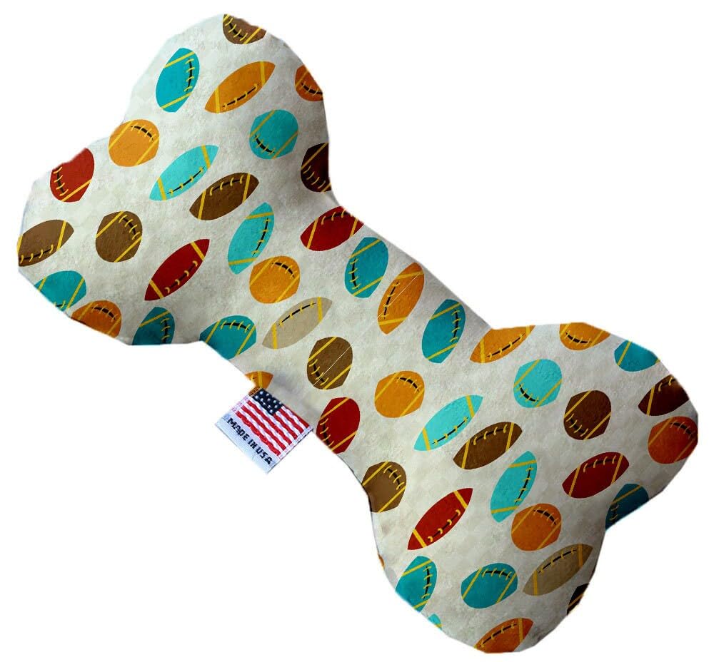 Pet and Dog Plush Heart or Bone Toy, &quot;Fall Harvest Group&quot; (Available in different sizes, and 12 different pattern options!) Football Frenzy 10&quot; Plush Bone