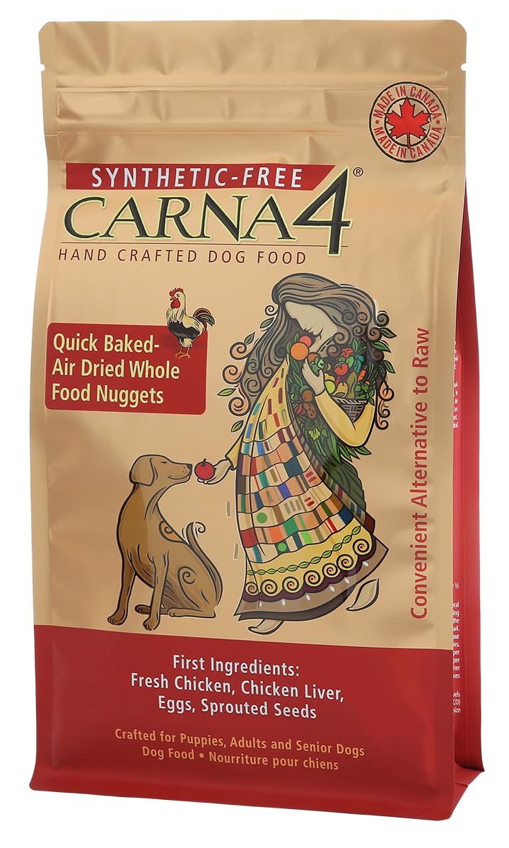 CARNA4 Hand Crafted Dog Food, 22-Pound, Chicken