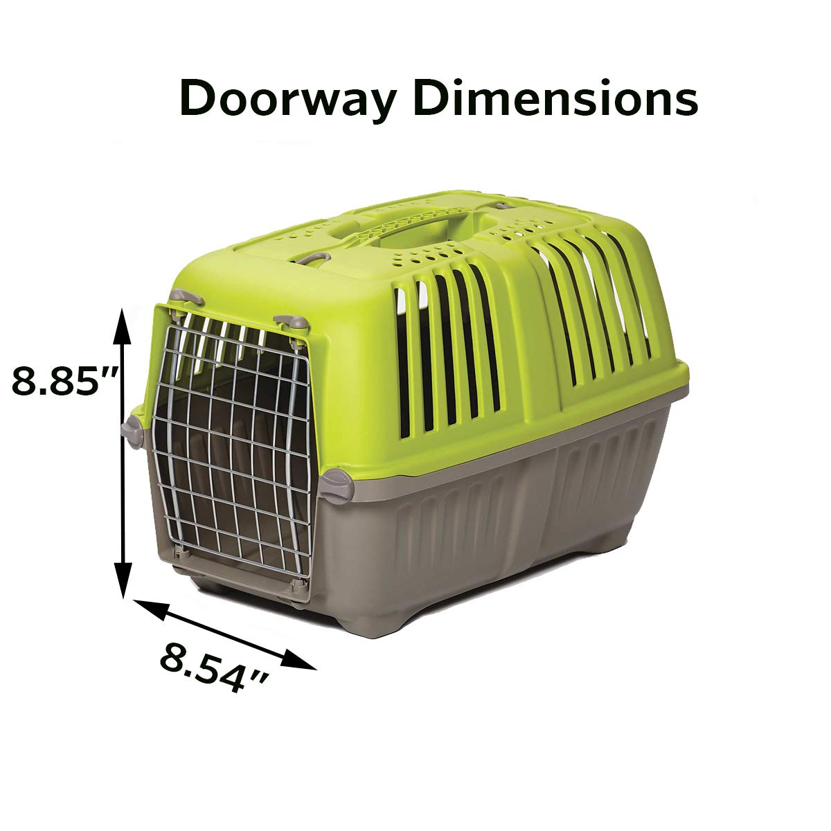 Midwest Homes For Pets Pet Carrier: Hard-Sided Dog Carrier, Cat Carrier, Small Animal Carrier In Green| Inside Dims 20.70L X 13.22W X 14.09H & Suitable For Tiny Dog Breeds