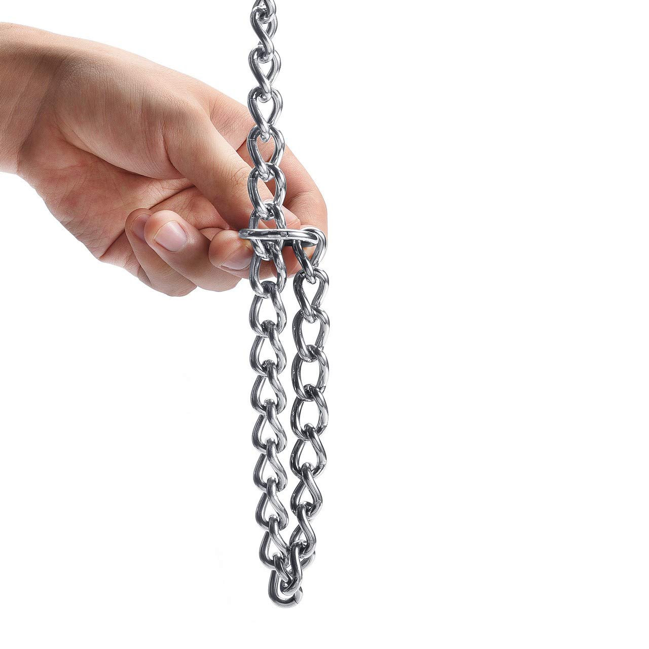 Mogoko Stainless Steel Dog Choke Chain Collar, Puppy Metal P Chain Slip Collar Pet Training Walking Choker(3.5Mm;22.0 Inch)