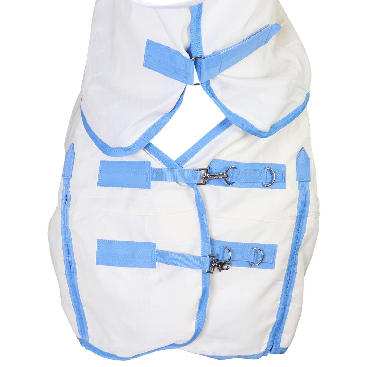 WeatherBeeta ComFiTec Sweet Itch Shield Combo Neck, White/Blue, 69