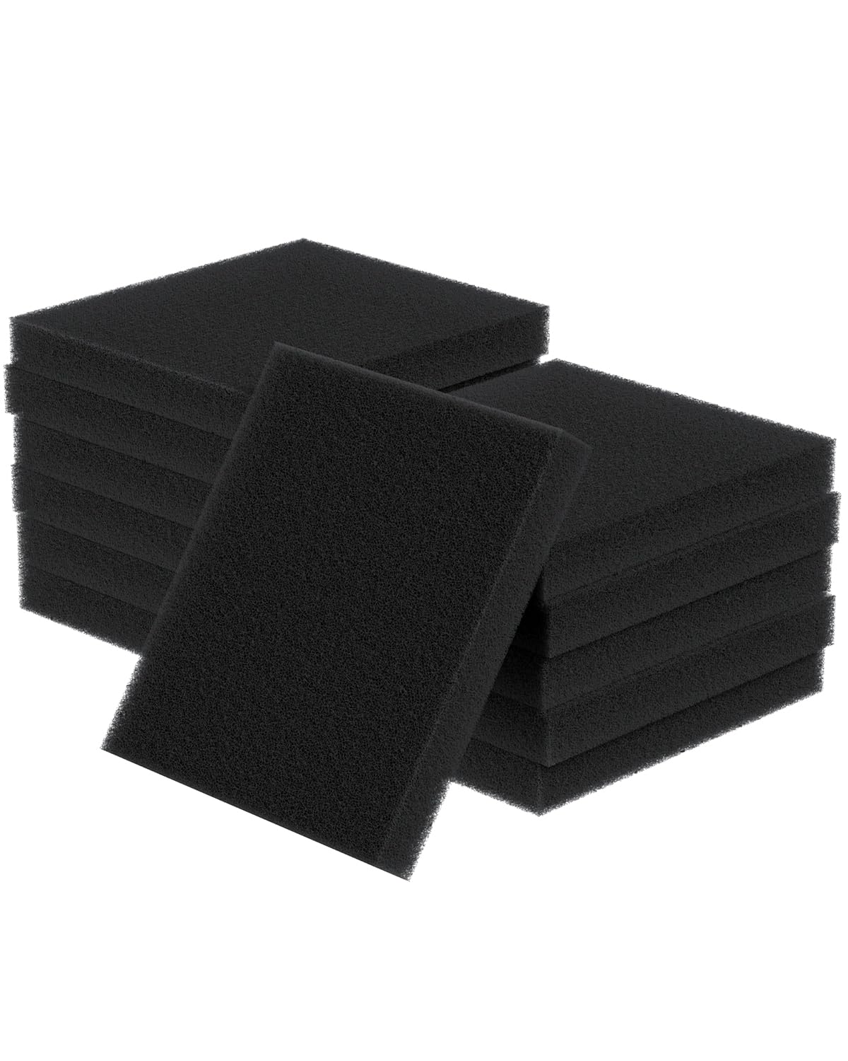 Pawfly Aquarium Filter Media Pad, Fish Tank Filter Cartridge Filter Foam Pad Inserts For Ml350, 12 Pack (6.3'' X 5.5'' X 0.8'')