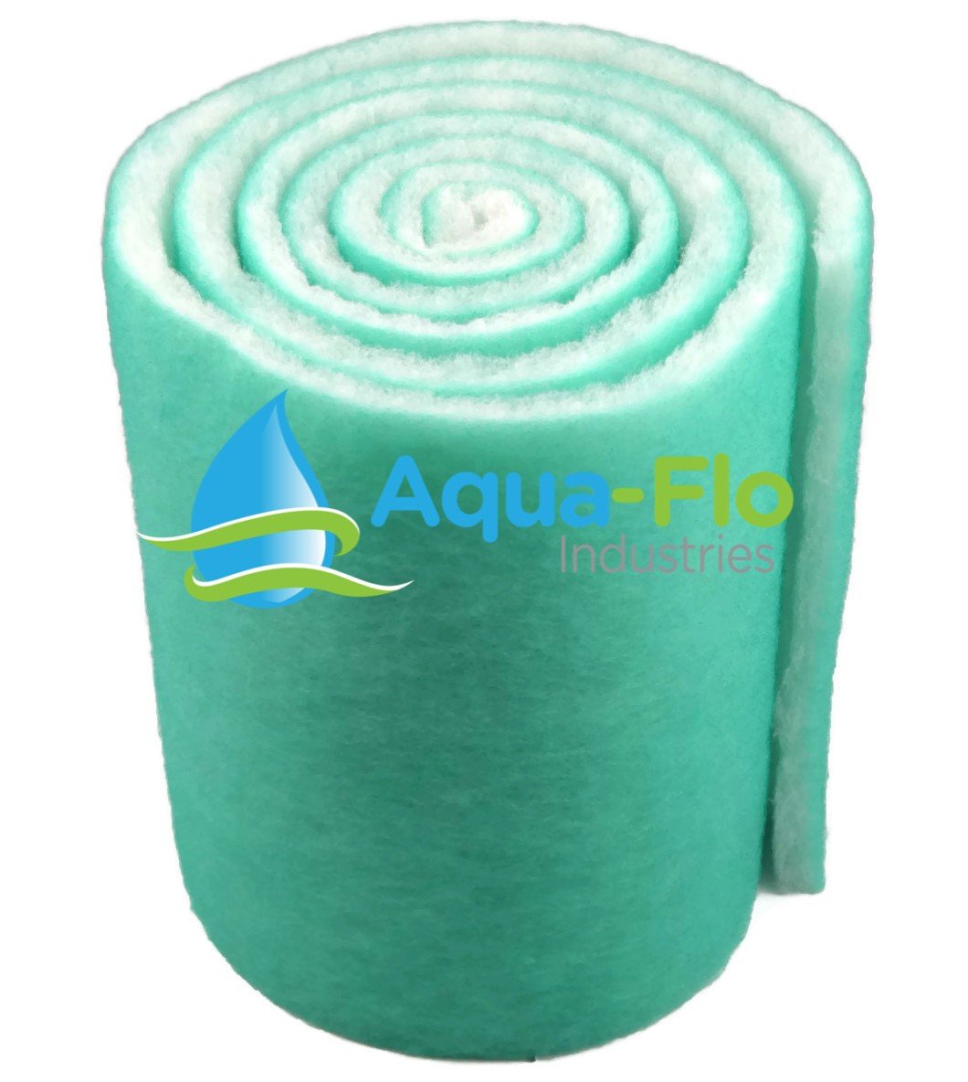 Aqua-Flo 12 Pond & Aquarium Filter Media, 72 (6 Feet) Long x 1 Thick (Green/White)