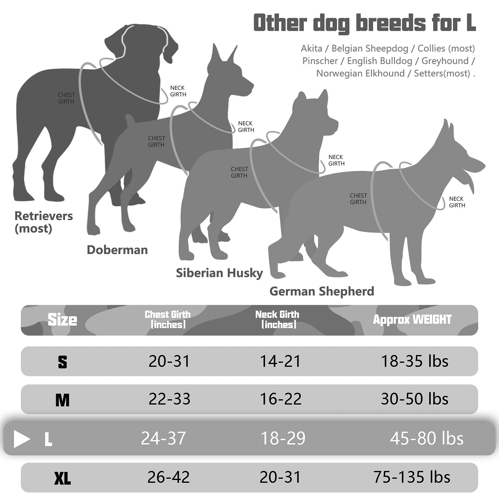 Auroth Tactical Dog Training Harness No Pulling Front Clip Leash Adhesion Reflective K9 Pet Working Vest Easy Control For Small Medium Large Dogs Grey Camo L