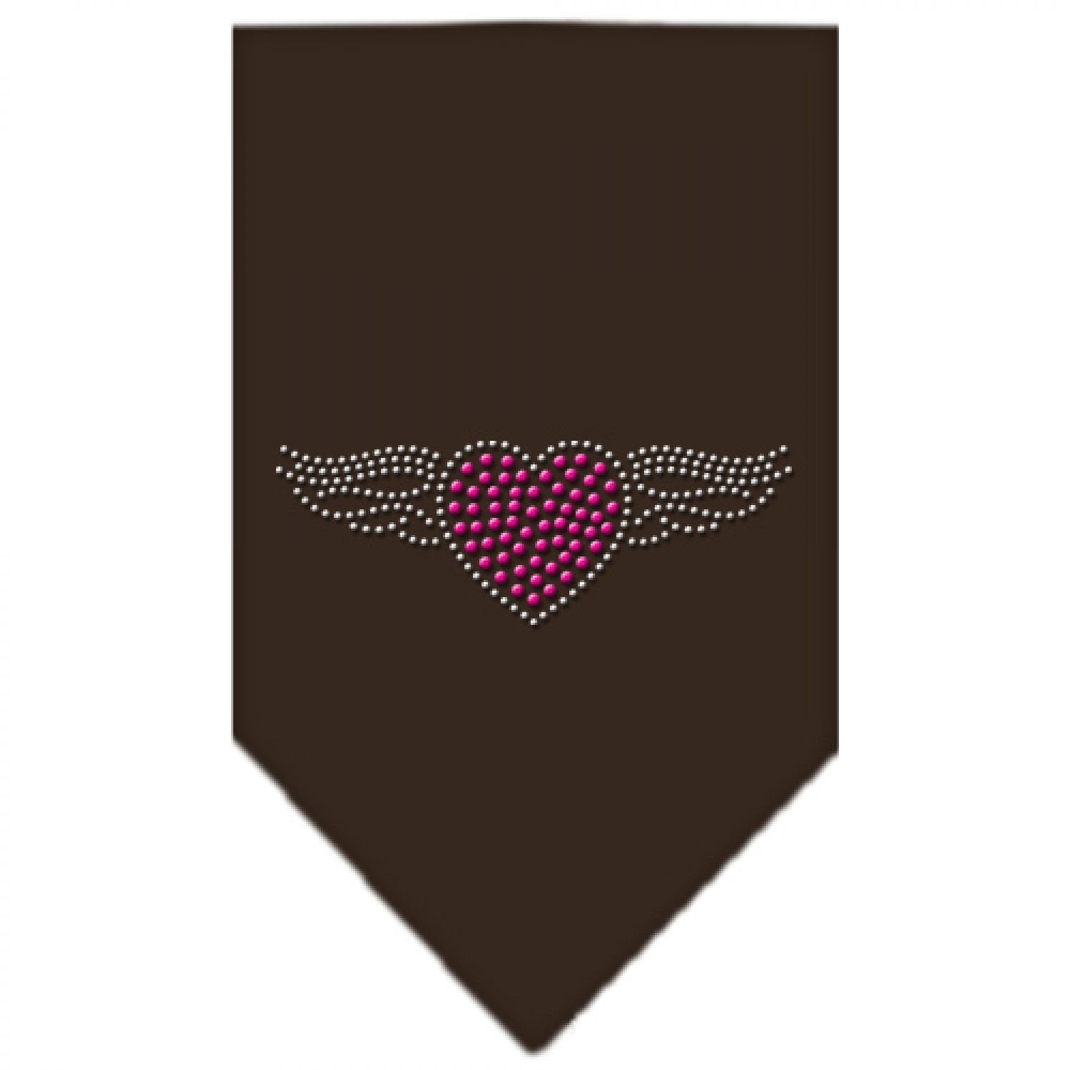 Mirage Pet Products Aviator Rhinestone Bandana, Large, Cocoa