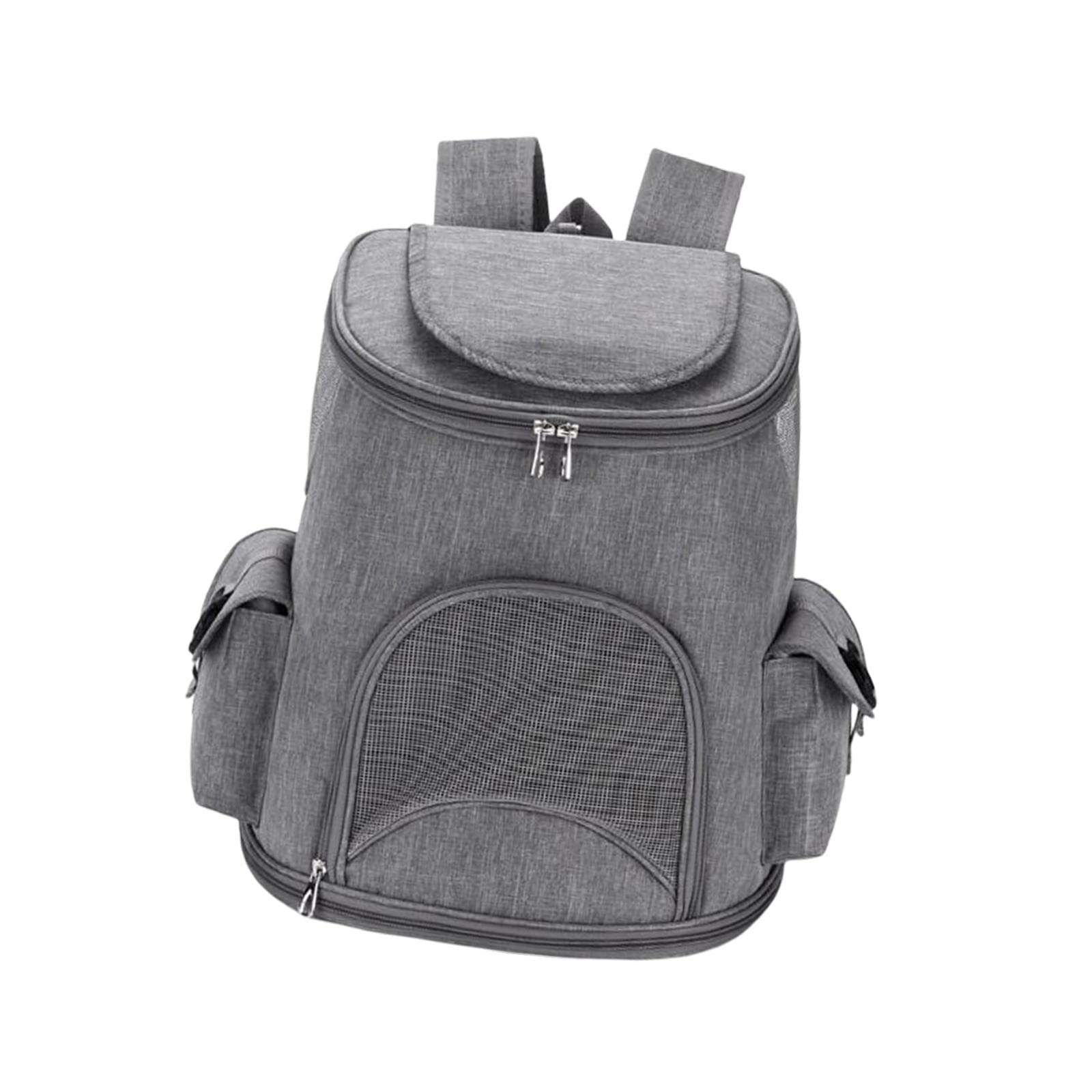 LOOM TREE Pet Carrier Backpack Adjustable Strap Pet Travel Bag for Outdoor Dog Grey 14lb | Carriers & Totes | Dog Supplies
