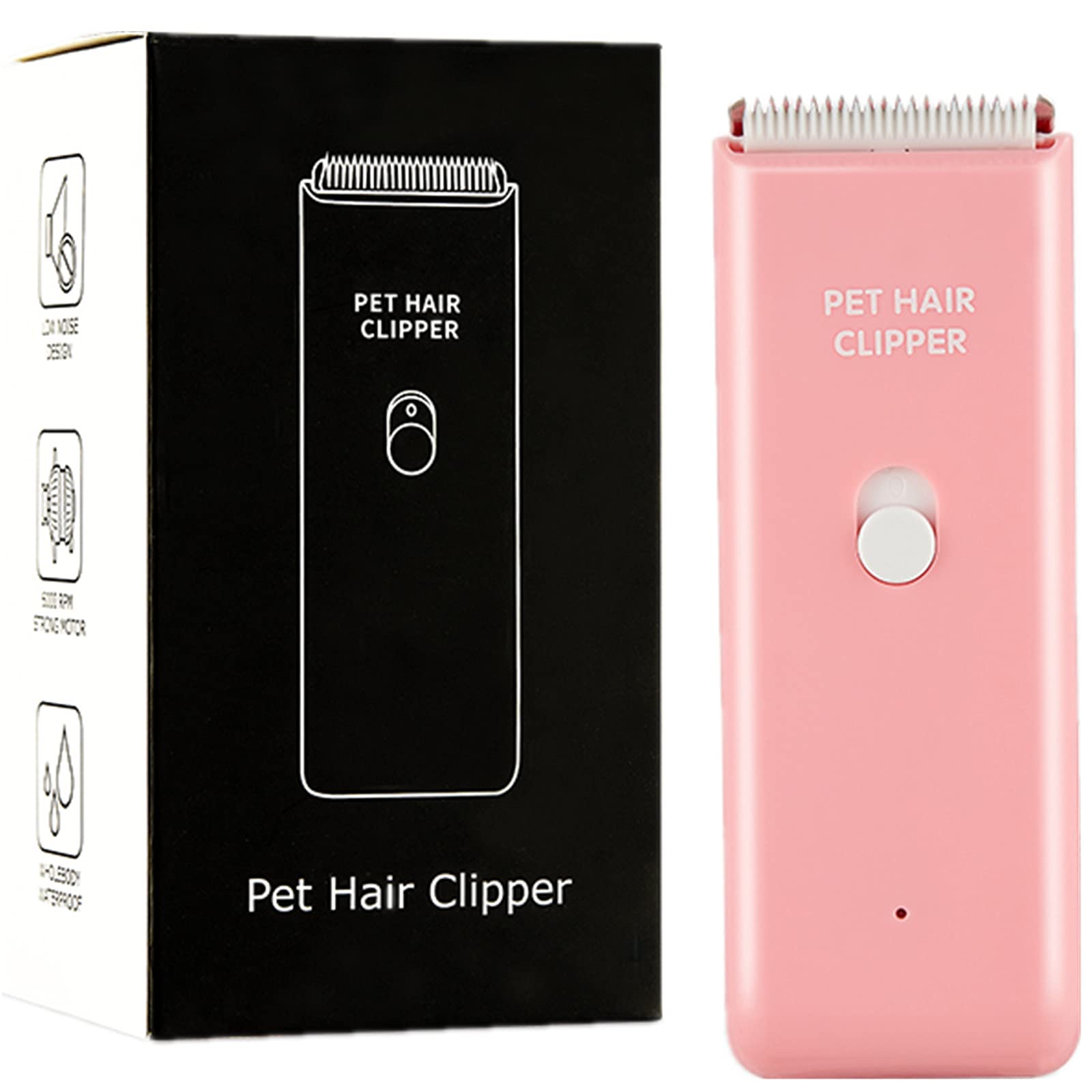 Dog Cat Home Hair Waterproof Clipper Portable Electric Usb Rechargeable Pet Grooming Tools Low Noise Shaver Cordless Trimmer For Small And Large Pets