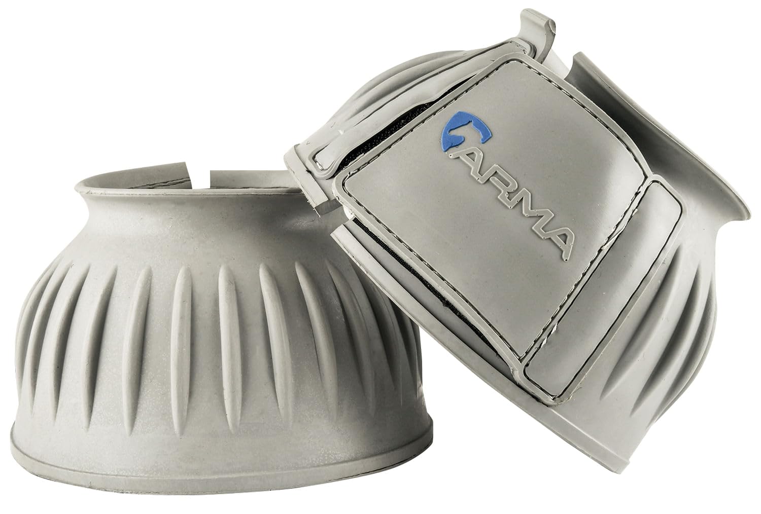 Shires Equestrian Equine Horse Arma Overreach Full Grey Bell Boots