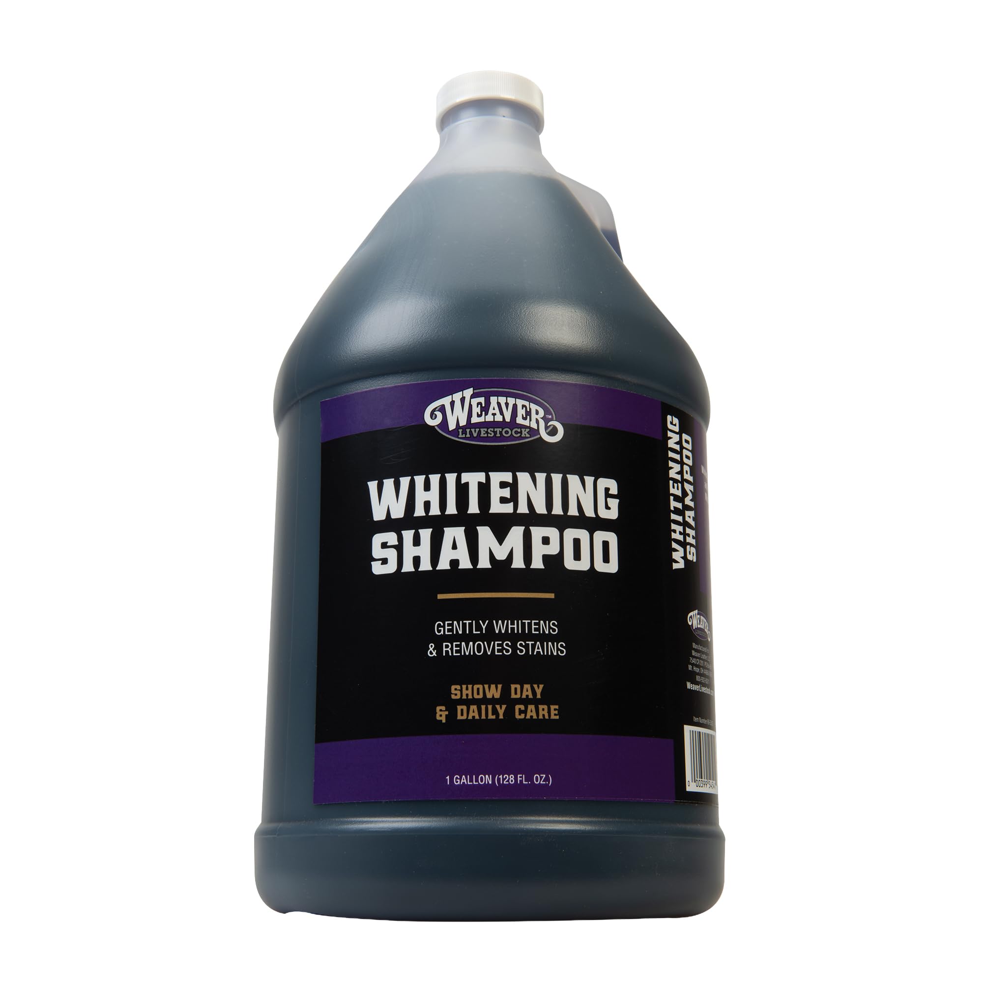 Weaver Livestock Whitening Shampoo for Horses, Pigs, Cattle, Gentle, and Effective Coconut-Based Hide, Hair, and Shampoo, Daily 