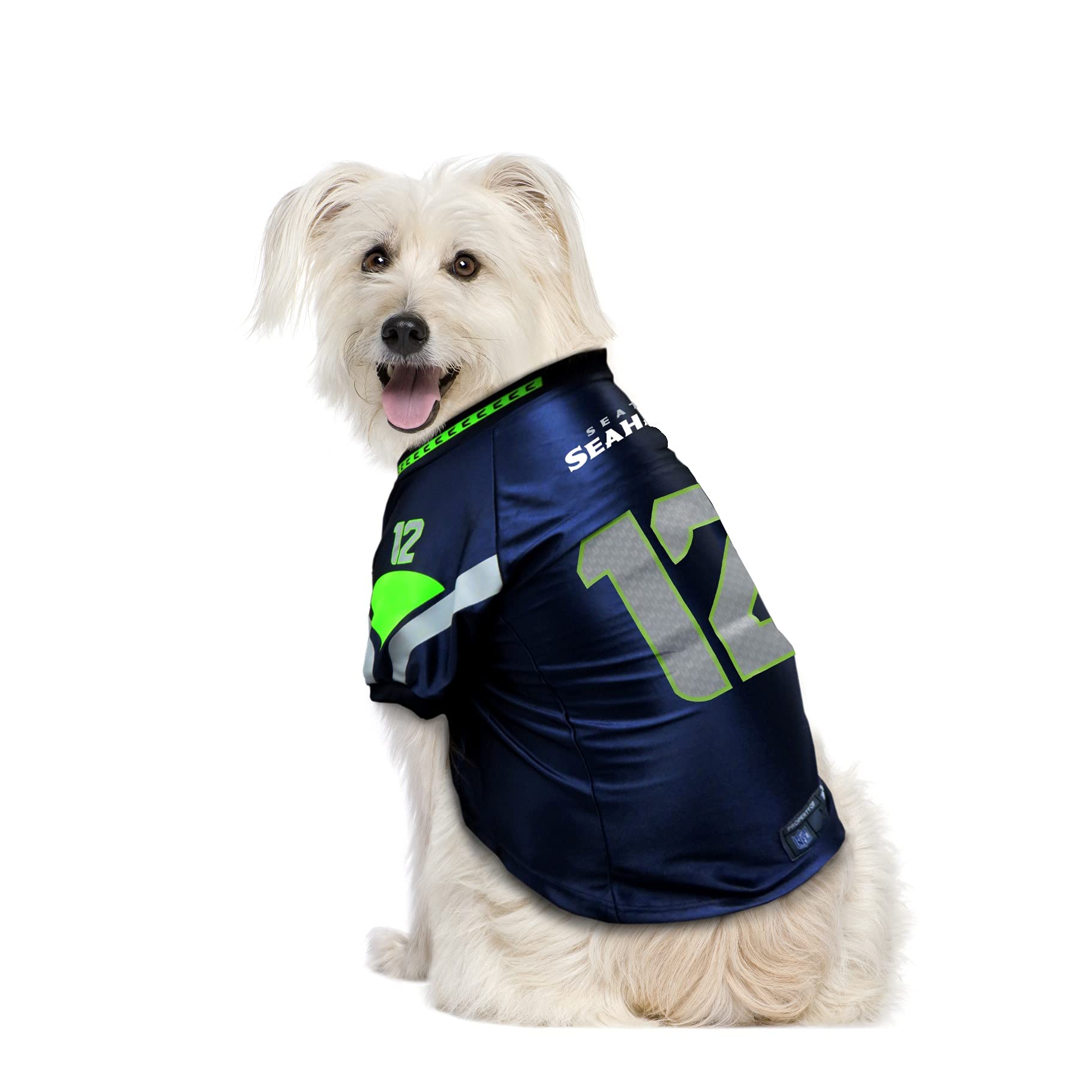 Littlearth Unisex-Adult Nfl Seattle Seahawks Premium Pet Jersey, Team Color, Medium