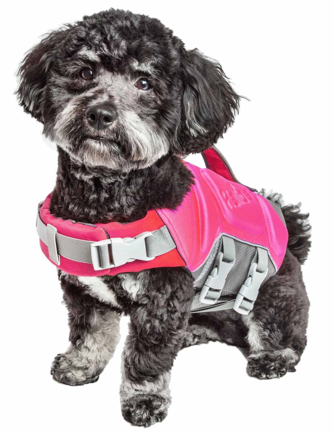 Dog Helios Tidal Guard Multi-Point Strategically-Stitched Reflective Pet Dog Life Jacket Vest(D0102H70XGY.)