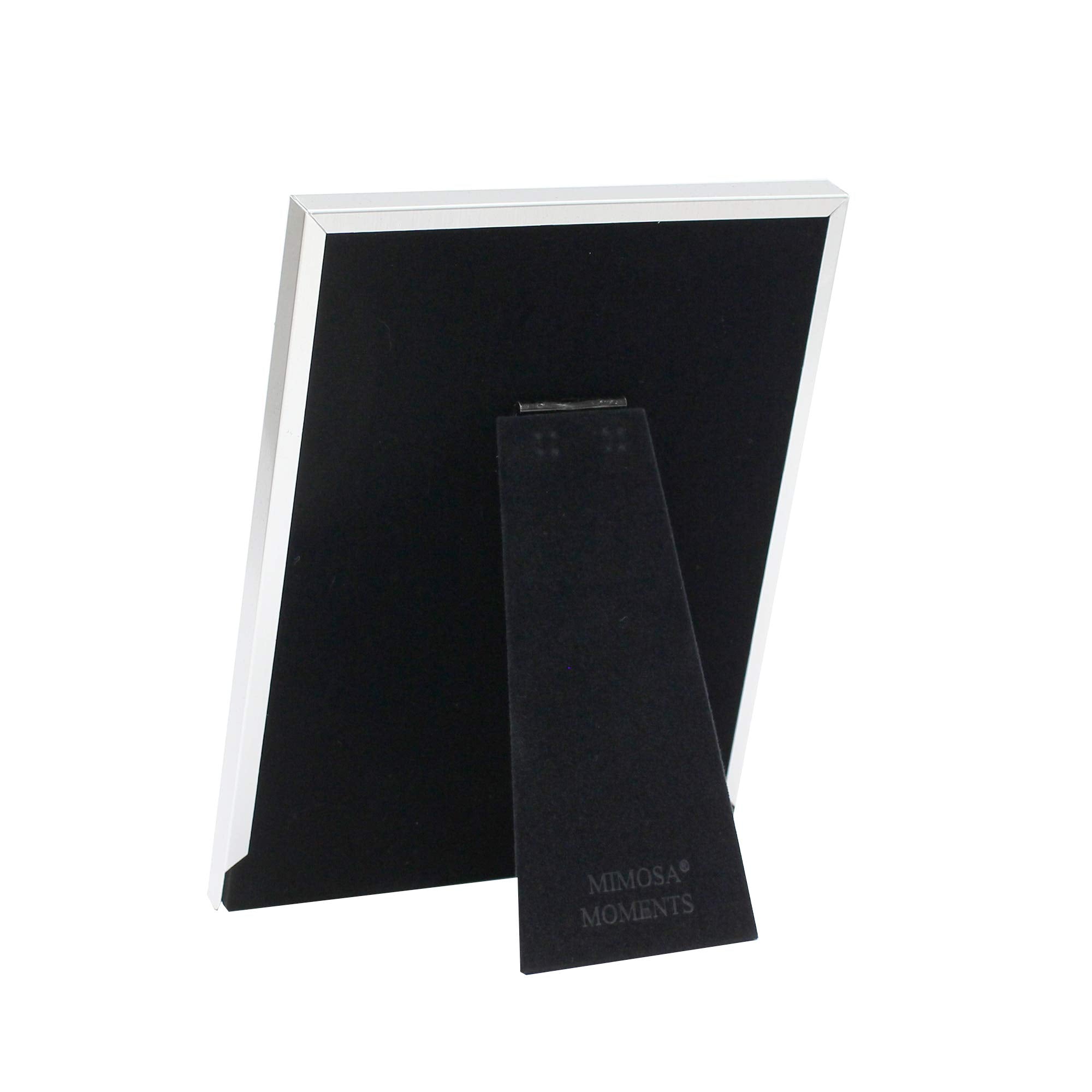 Mimosa Moments Metal Pet Picture Frame Saying I Love My Dog With Paw Print & Three Openings (Silver-Tone With Black Antique Fini