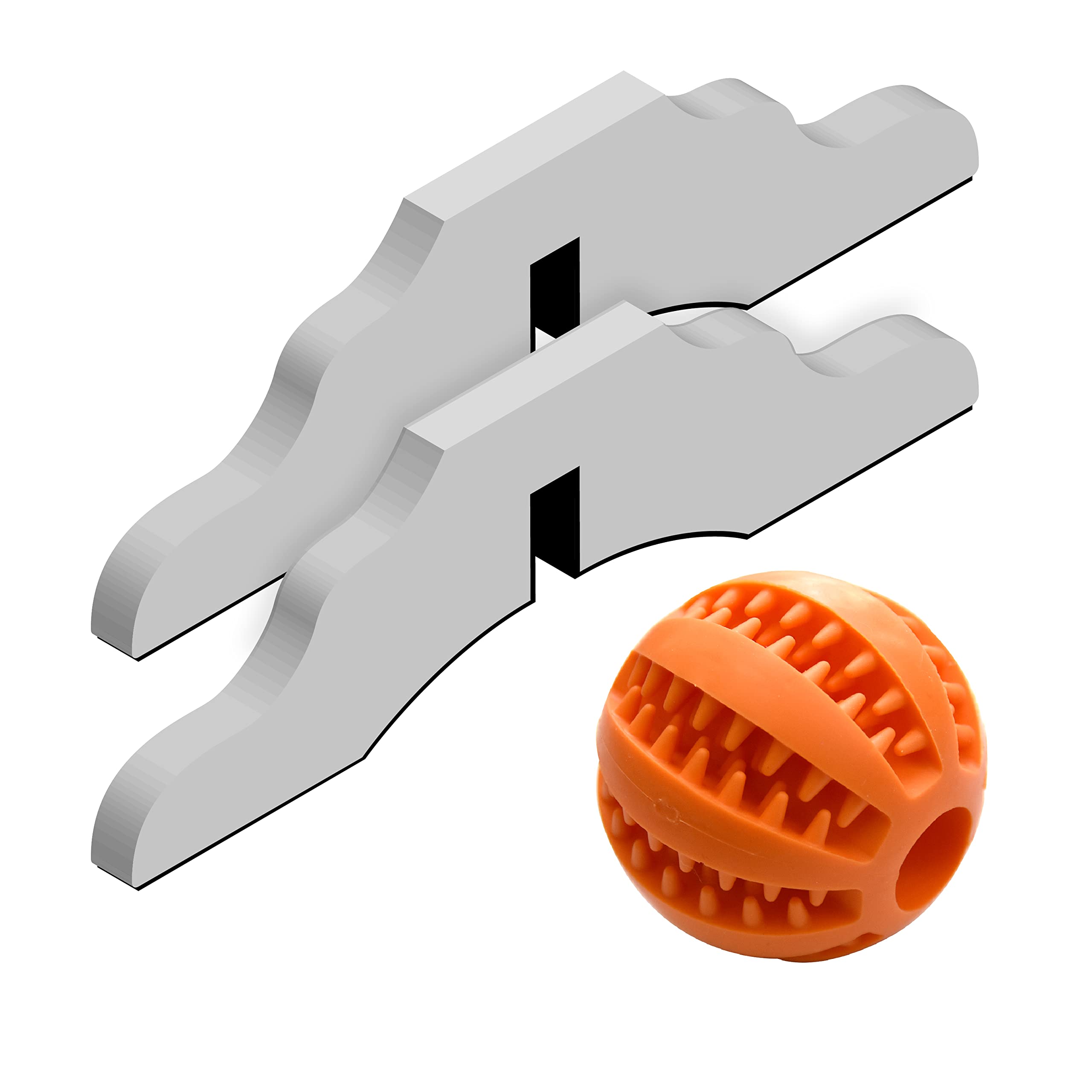 ROONOVA: 2 Pack Freestanding Pet Gate Support Feet | Indoor and Outdoor Fence Barrier and Stairs Panel Support Feet | Complete w