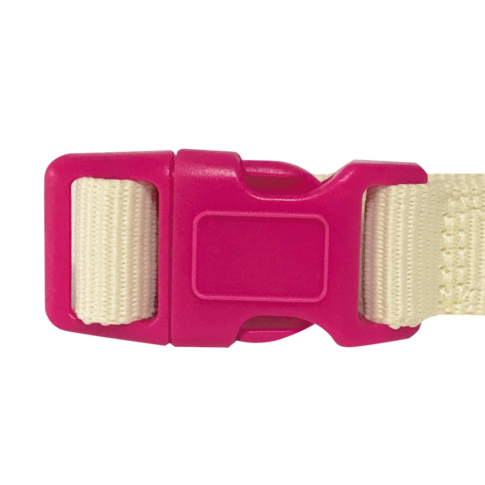 Blueberry Pet 4 Patterns Heart And Stripe Handmade Detachable Bow Tie Adjustable Dog Collar In Fresh Cream, Small, Neck 12'-16'