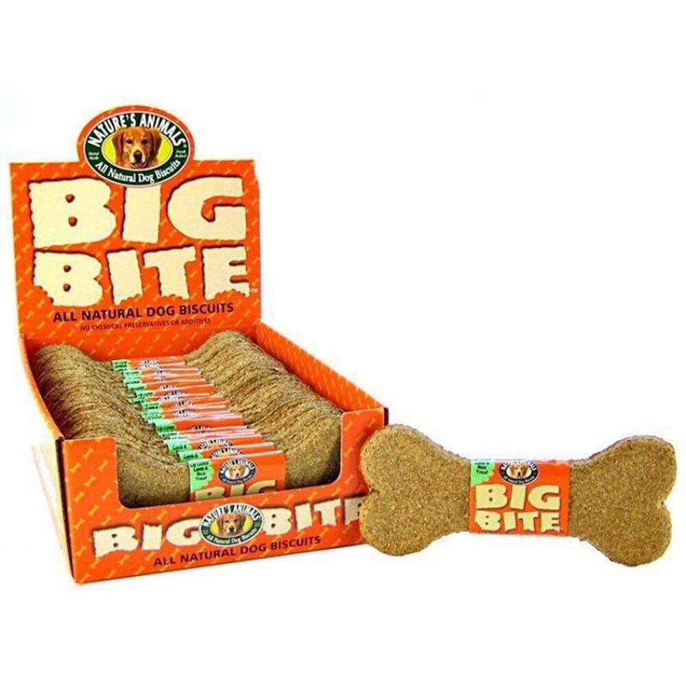 Nature`S Animals Inc. Big Bite Lip Lickin` Lamb & Rice Biscuits 8 Inch - 24 Count