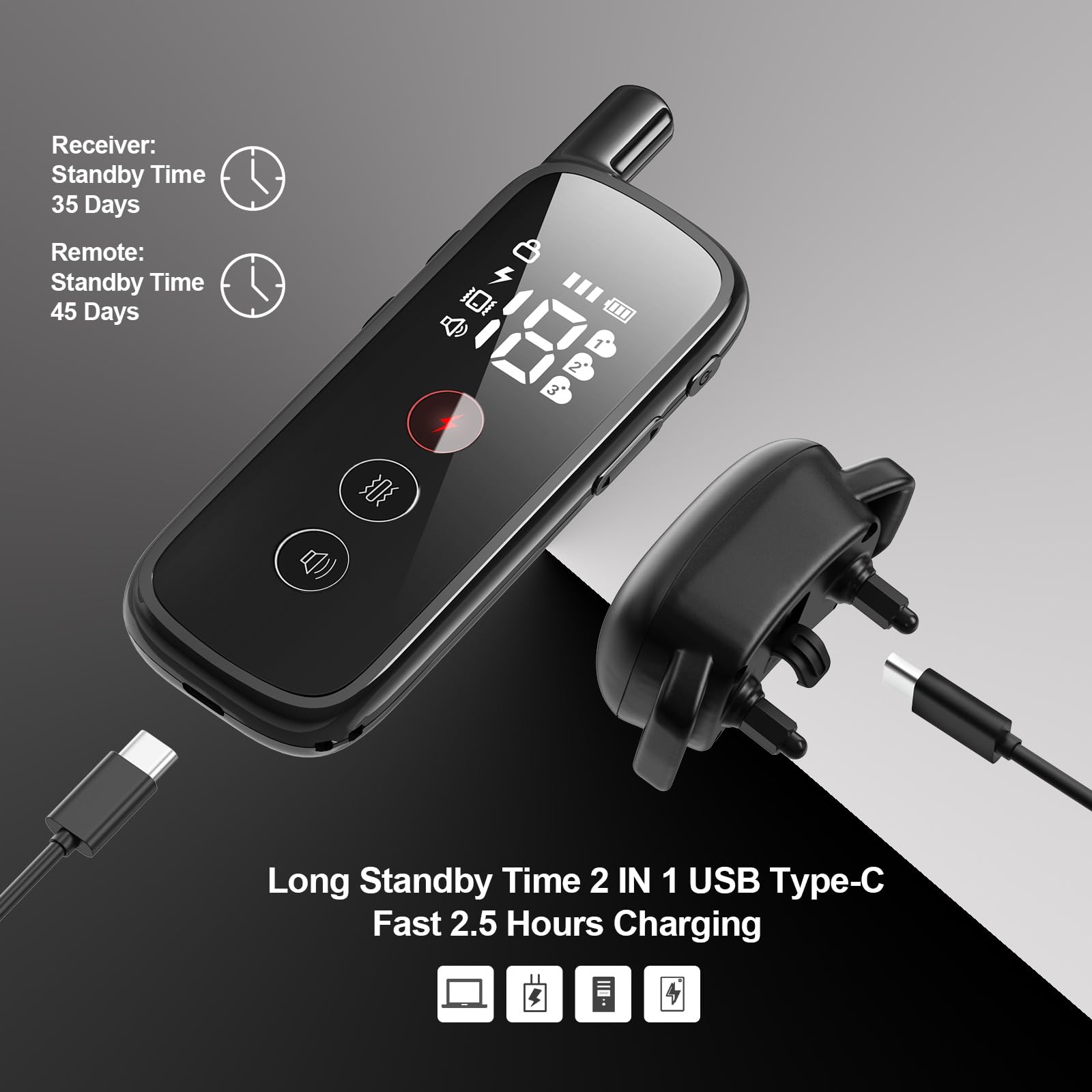 Dog Shock Collar, Dog Training Collar With Remote For Small Medium Large Dogs, Electronic Dog Collar Rechargeable With Shock Mod