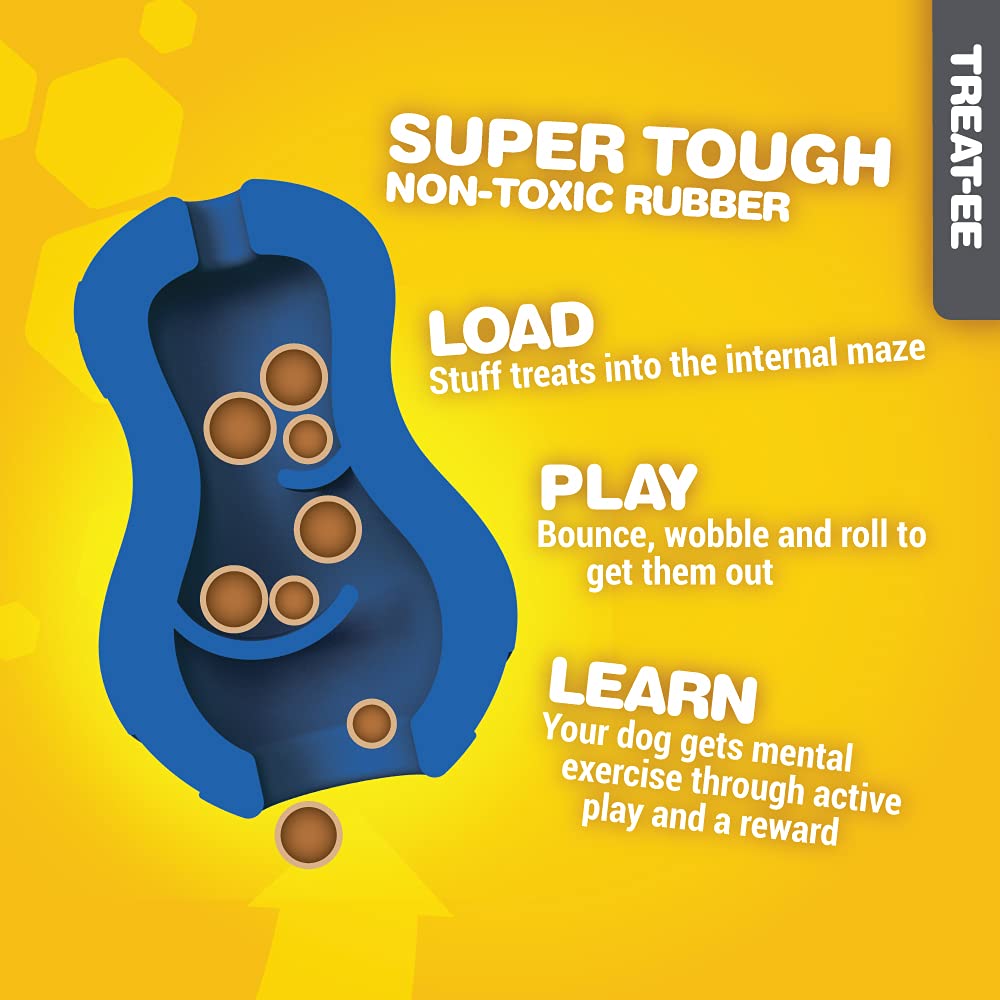 JW Tumble Teez Puzzler Treat Dispenser, Small