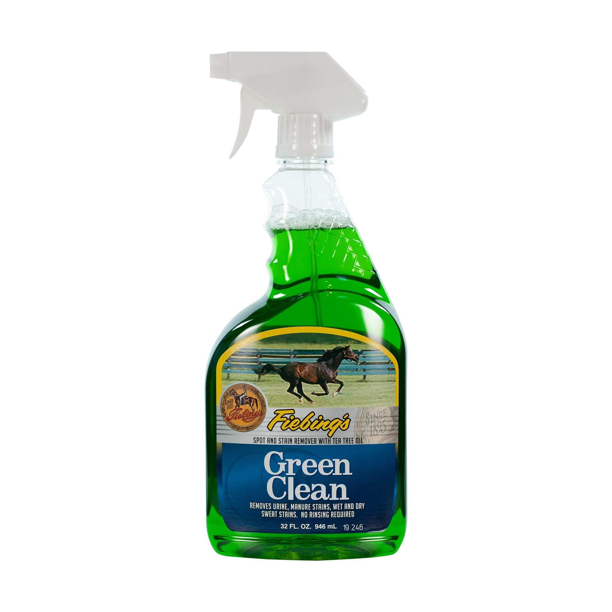 Fiebing's Green Clean (32 oz) - Waterless Shampoo for Horses - Contains Tea Tree Oil to Clean & Condition Hair, No Rinsing Neede