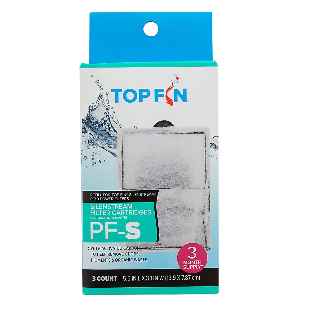 Top Fin Silenstream Pf-S Refill For Pf10 Power Filters 5.5In X 3.1 - (3 Count)