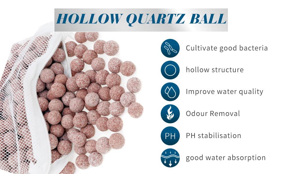 Alegi 10 Lbs Aquarium Ceramic Bio Filter Media Sphere For Freshwater Aquarium And Marine Fish Tank Sump, Canister Filter, Koi Po