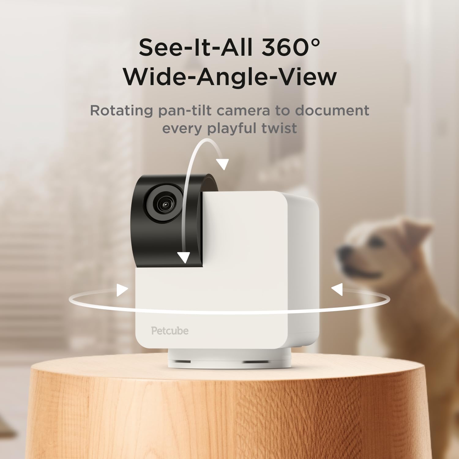 Petcube Cam 360 The Pack Of 3 Camera | Ultimate Interactive Wifi Pet And Home Security Pan-Tilt Camera With Phone App, 1080P Hd