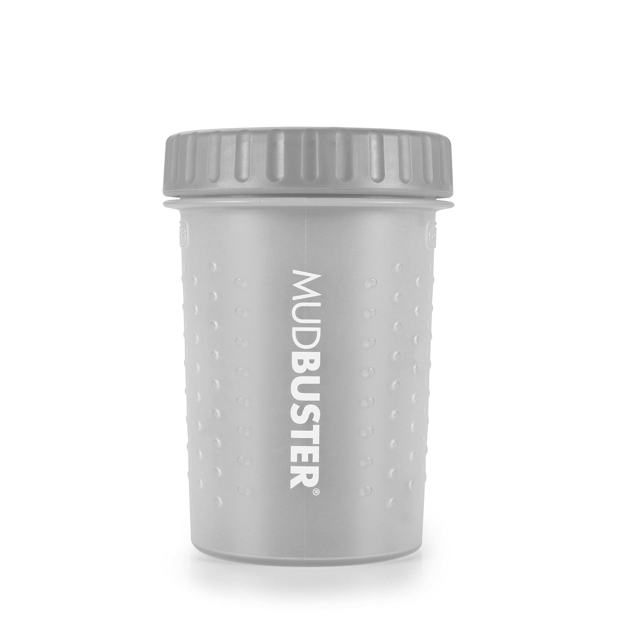 Dexas Mudbuster Portable Dog Paw Washer/Paw Cleaner, Medium, Light Gray