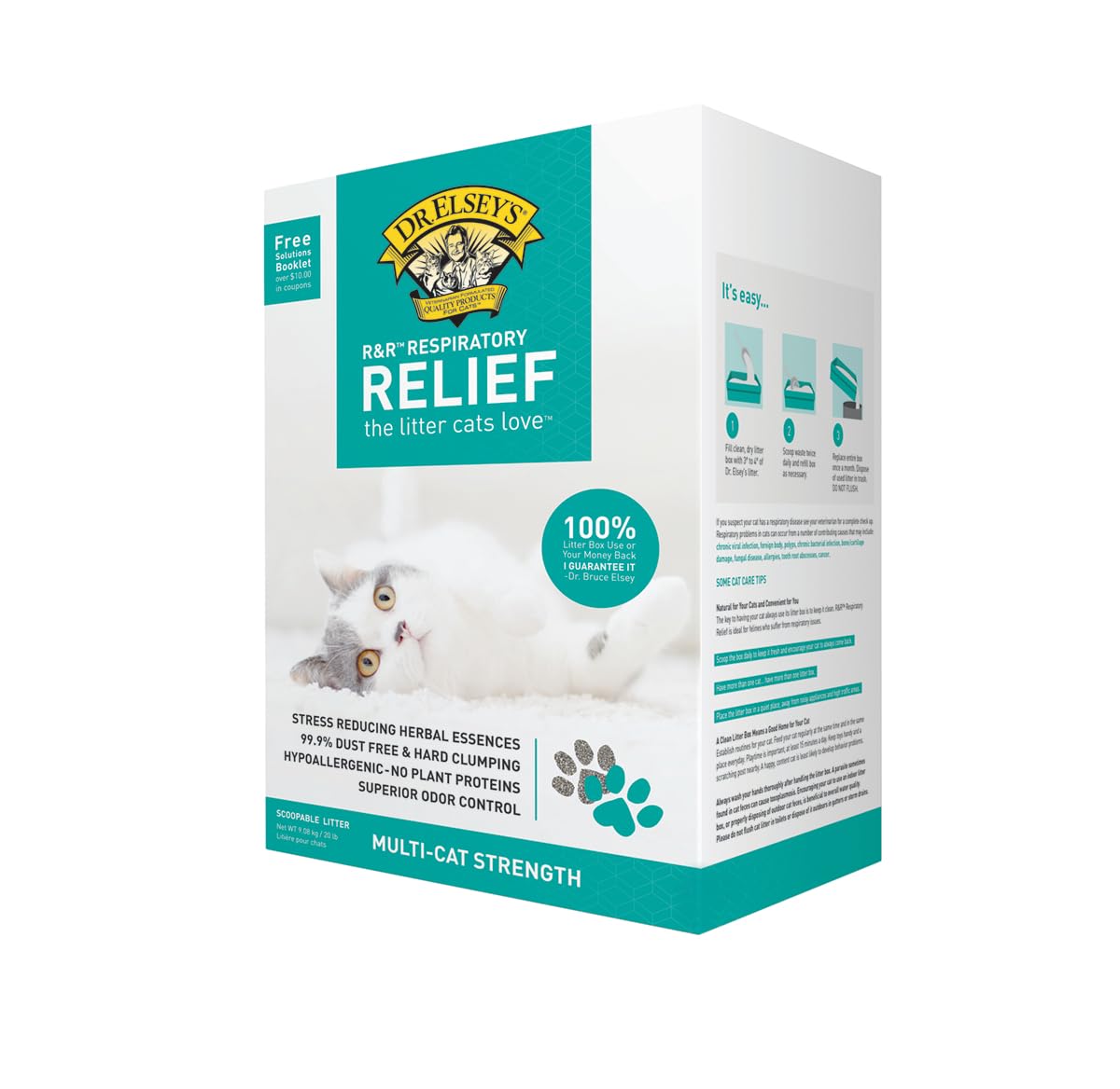 Precious cat Respiratory Releif Clay Premium All Natural cat Litter with Herbal Essences