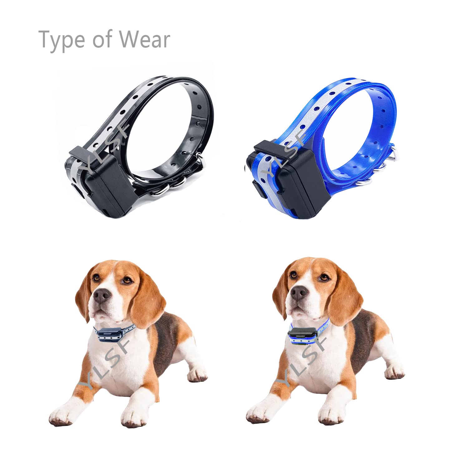 Dog Collar Strap For Most Of Electronic Training Shock Collar Receivers-Adjustable Durable Waterproof Odorless 3/4 Inch Collar Replacement For Barking Fence-Pet Tpu Collar Strap