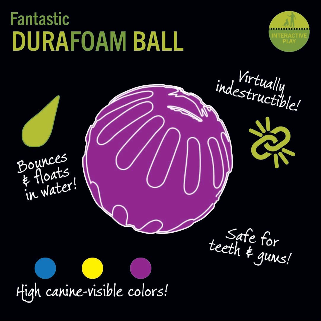 Starmark Fantastic Durafoam Ball Tough Dog Toy, Color Varies Medium