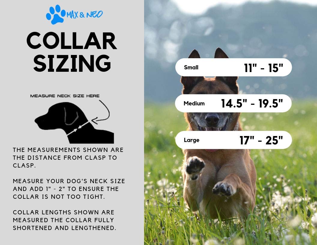 Max And Neo Plaid Pattern Neo Dog Collar - We Donate A Collar To A Dog Rescue For Every Collar Sold (Pink, Medium)