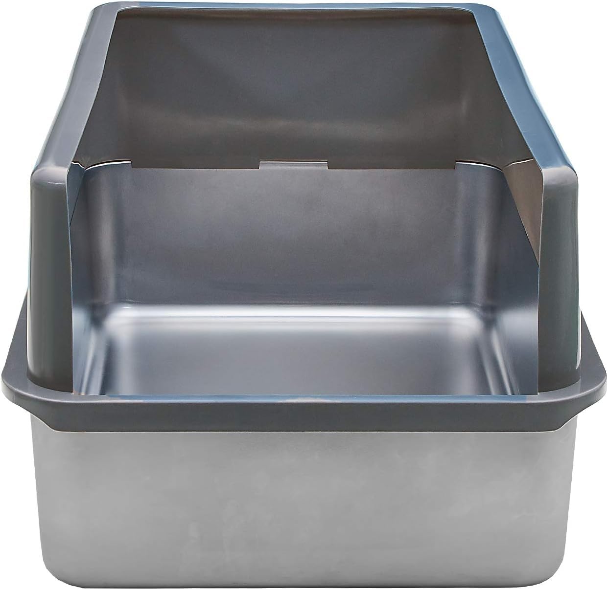 Iprimio Xl Cat Litter Box Enclosure - Stainless Steel Large For Boxes Big Cats - Never Absorbs Odor - Xl Cat Litter Box Enclosure With Teflon Coating - Litter Box Enclosure Only - Easy To Clean