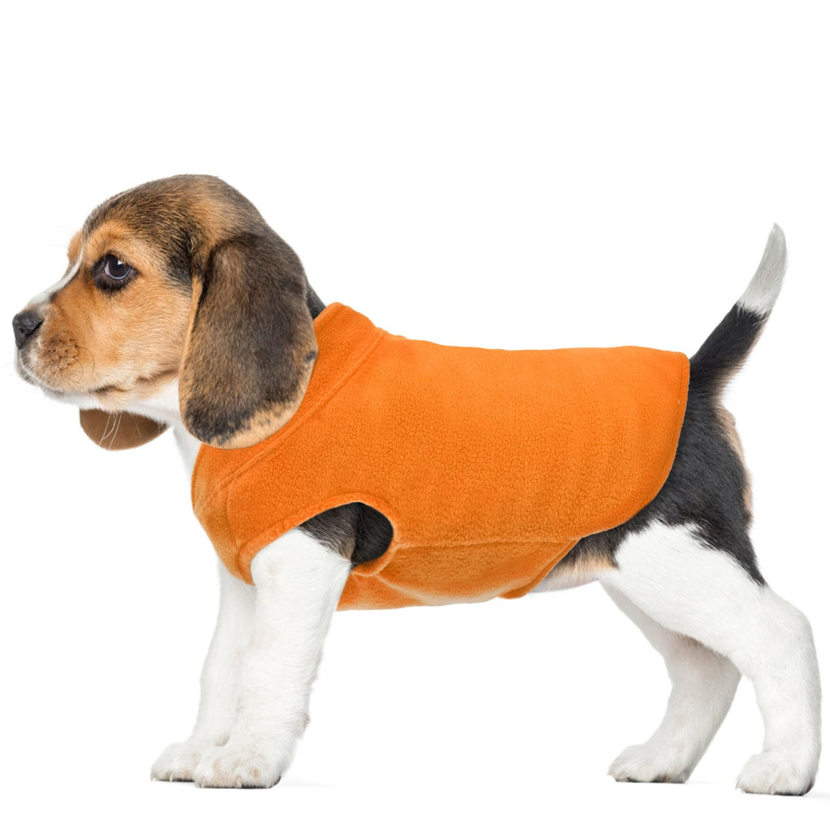 Fuamey Dog Fleece Vest,Warm Sweatshirt Puppy Stretchy Sweater Pullover Dog Turtleneck Coat Dog Winter Jacket With Leash Hole, Da