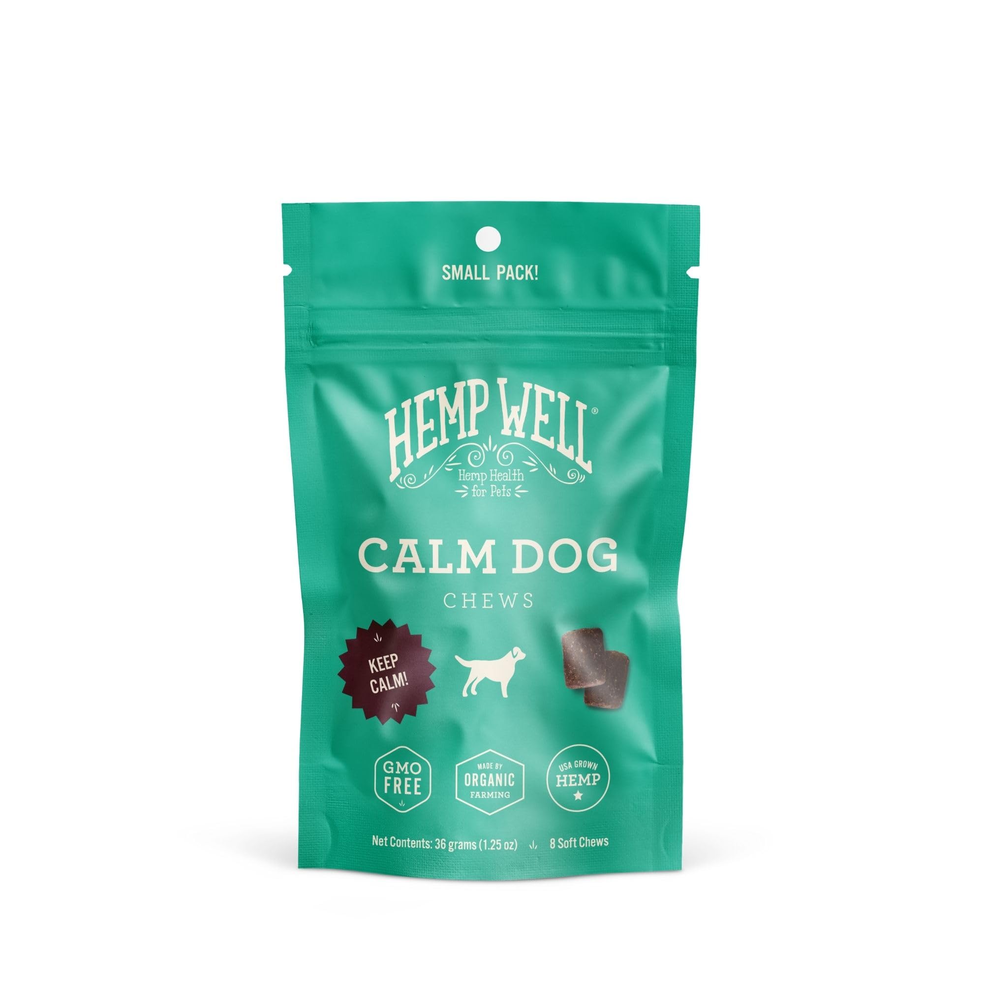 Hemp Well Calm Dog Soft Chews Relieves Anxiety, Calms and Relaxes Your Dog, Aids in Stress Relief and Behavioral Issues, Dog Tra