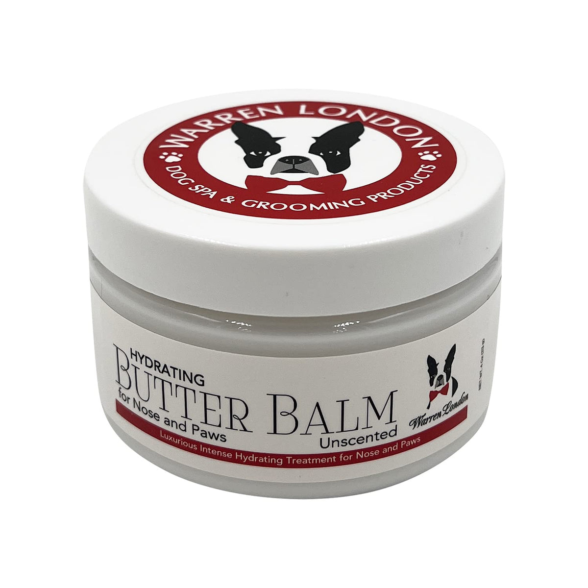 Warren London Hydrating Butter Balm- Dog Balm For Paws And Nose- Made In Usa- Unscented 4Oz