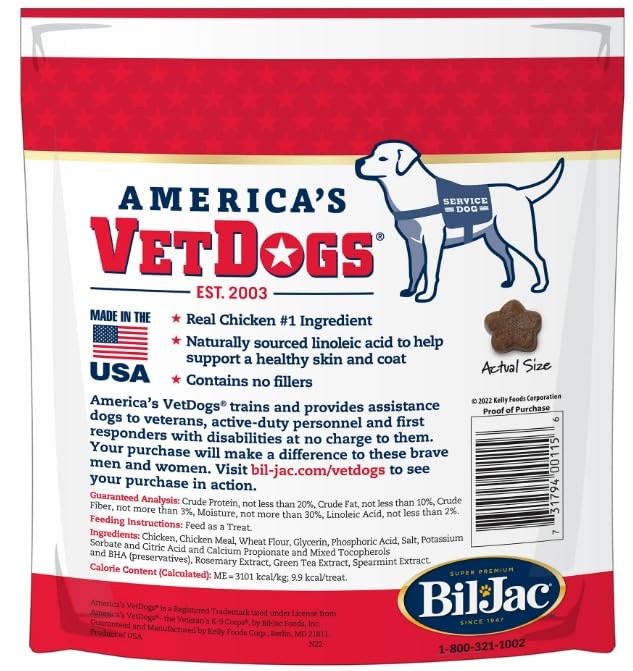 Generic Bil Jac Veteran's K-9 Corps Dog Treats – Tasty & Nutritious, 10 oz (Pack of 2)