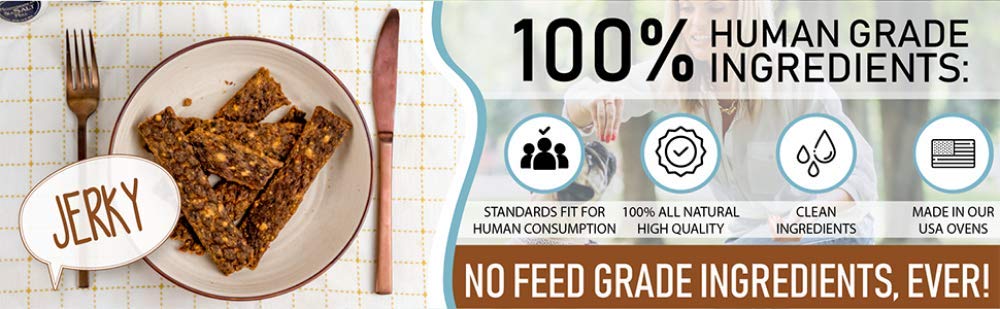 PET JERKY FACTORY Premium Dog Treats, Grain Free Beef & Banana, 5 oz, 100% Human Grade, USA Made