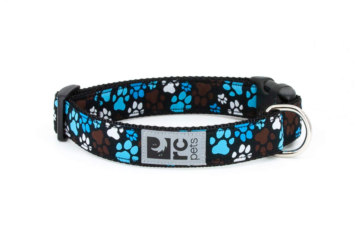 Rc Pets 3/4 Inch Adjustable Dog Clip Collar, Small, Pitter Patter Chocolate
