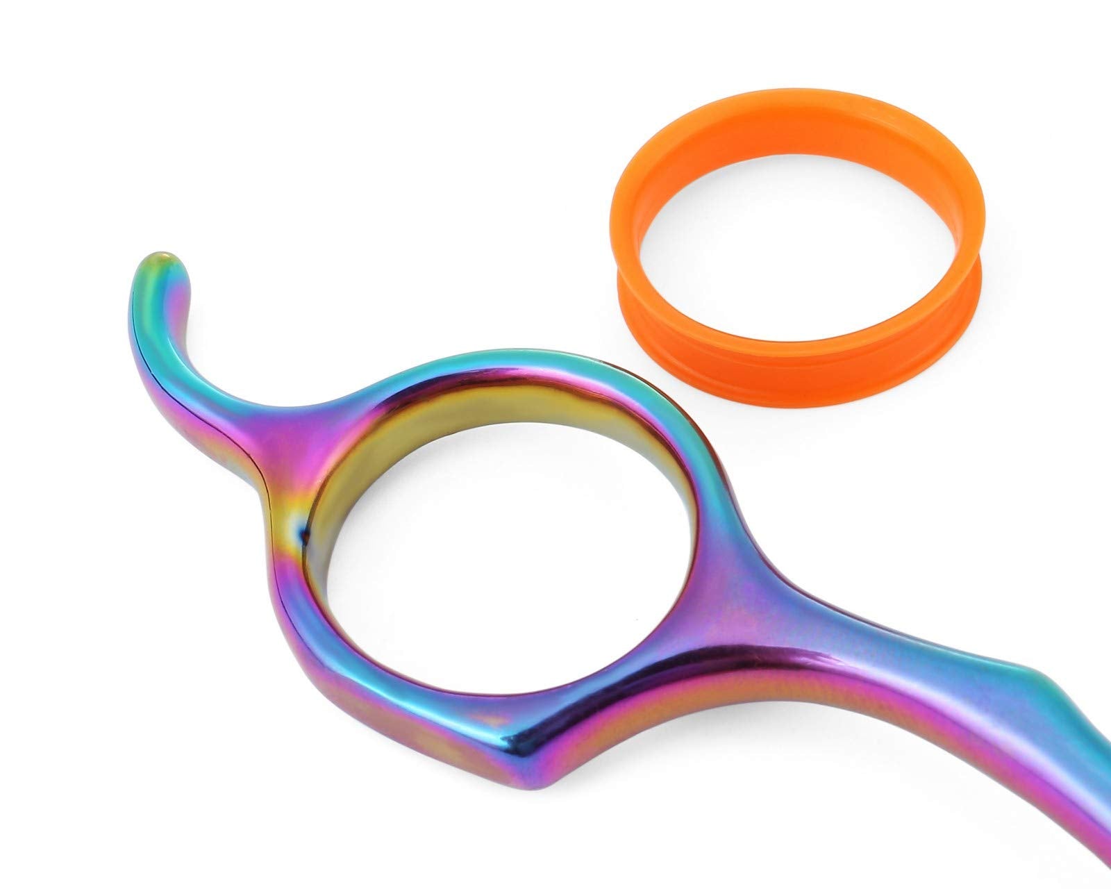 Mogoko Cat Dog Curved Scissors With Safe Round Tip, Stainless Steel Pet Grooming Shears