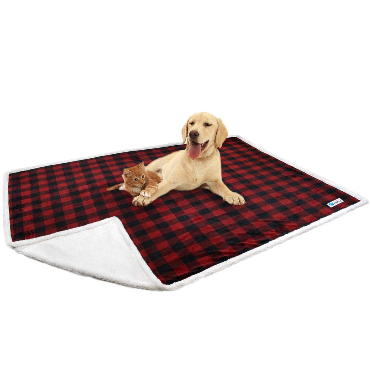 Petami Waterproofdog Blanket For Bed, Xl Dog Pet Blanket Couch Cover Protection, Sherpa Fleece Leakproof Bed Blanket For Crate K