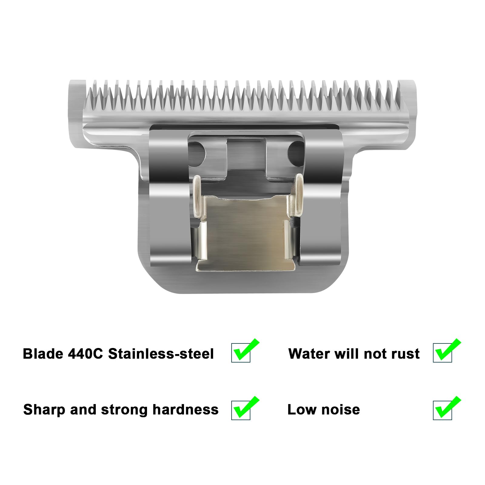 Size T84# Detachable Pet Dog Grooming Stainless Steel Blades,Compatible With Andis/Oster A5/Wahl Km10 Series Dog Clippers,Cut Le